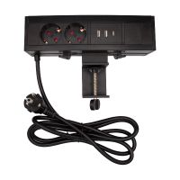 Блок розеток LE4 (2 секции 2 USB + 1 type-C беспроводная зарядка) Mebax 00-00002876