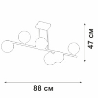 Потолочная люстра Vitaluce V2046-1/6PL