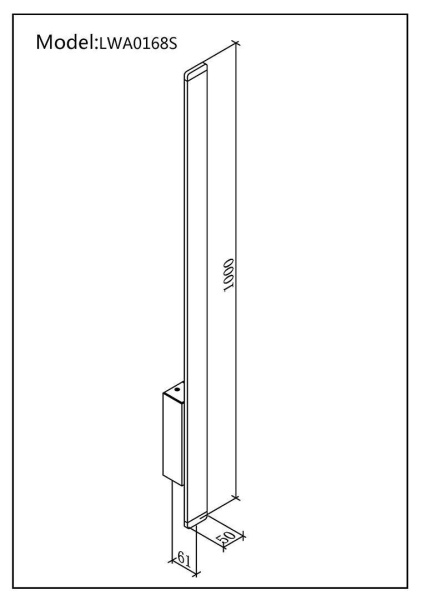 Настенный светильник DesignLed LW-A0168S-BL-WW 002794