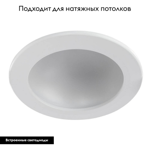 Встраиваемый светодиодный светильник Arte Lamp Riflessione A7012PL-1WH