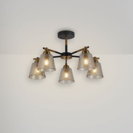 Люстра на штанге Freya Kello FR4015PL-05BBZ