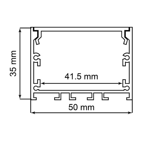 Профиль алюминиевый накладной Feron Линии света CAB257 10370