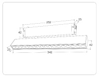 Трековый магнитный светильник Ambrella Light Magnetic 220V GL1352