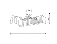 Потолочная люстра Arte Lamp Largo A4497PL-8AB