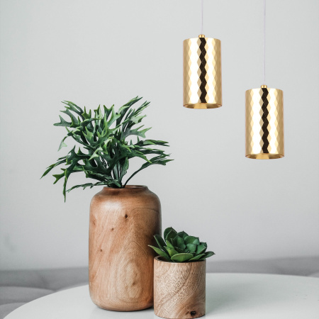 Подвесной светодиодный светильник Eurosvet Bonaldo 50247/1 Led золото