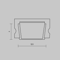 Рассеиватель для профиля 1506 Maytoni Led Strip ALM-001-B-DF-2M 642021