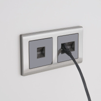 Рамка Metallic на 2 поста глянцевый никель WL02-Frame-02 Werkel