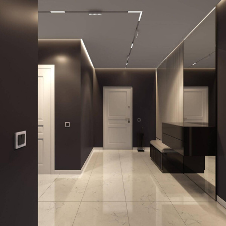 Перекрестный переключатель двухклавишный (черный матовый) W1123006 Werkel