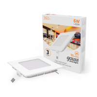 Светодиодный светильник Gauss 940111106 ультратонкий IP20 6W 2700K