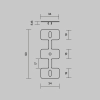 Комплект креплений для профиля 3566 4шт Maytoni Led Strip ALM-3566-MT 642080