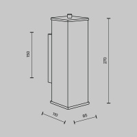 Настенный светильник Modestyle MS.108.270 BS