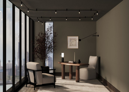 Трековый магнитный светильник Maytoni Magnum TR207-1-3W3K-B