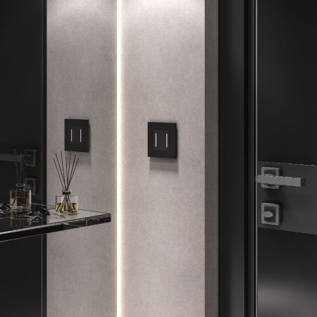 Умный сенсорный выключатель двухклавишный Werkel 4690389197963 W4523008 a064142