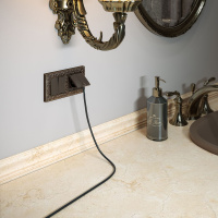 Набор клавиш для выключателя двухклавишного бронзовый WL12-SW-2G-CP Werkel