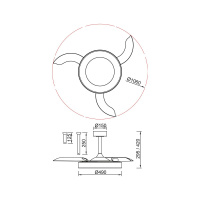Люстра-вентилятор Mantra Niseko Fan 9063