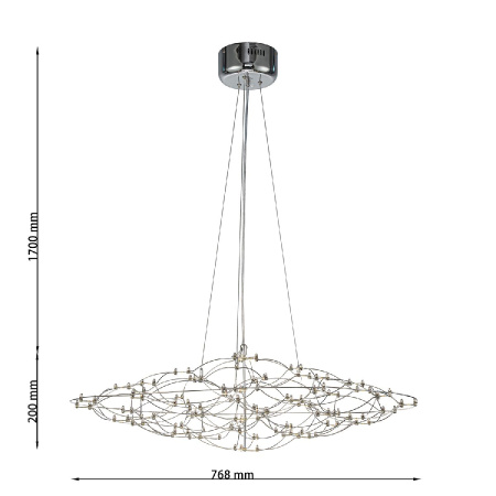 Подвесная люстра Favourite Thinner 4305-8P
