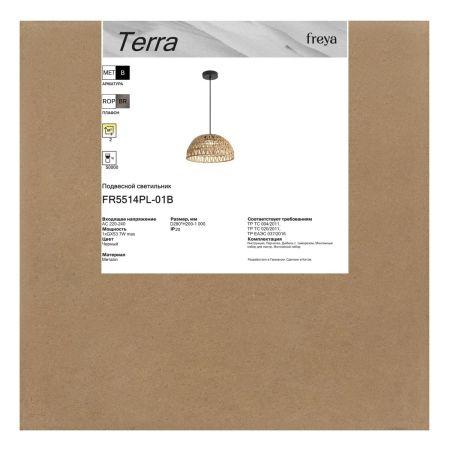 Подвесной светильник Freya Terra FR5514PL-01B