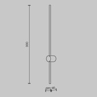Настенный светильник Maytoni Light stick MOD237WL-L11B3K