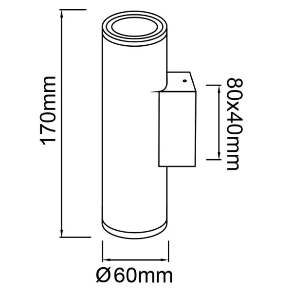 Уличный настенный светильник Mantra Pere 9098