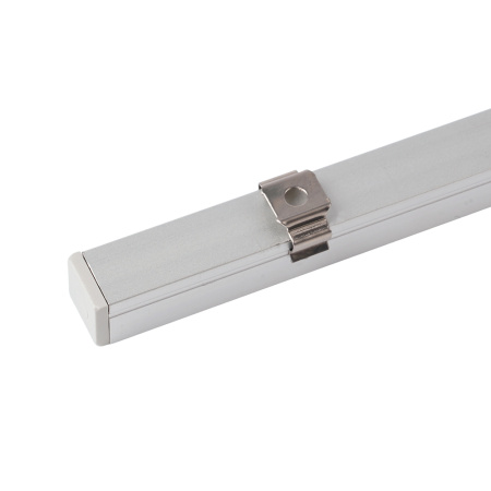 Профиль алюминиевый накладной, 10х10мм, серебро Feron CAB243 52151