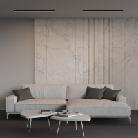 Линейный накладной светильник Maytoni Technical 4000K 35x35 (Черный, 1 м) LL311012