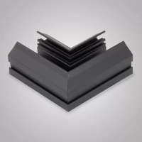 Угловой соединитель для шинопровода и закладного профиля для натяжного потолка AM Group AM540 BK SMART