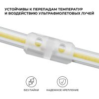 Комплект (10шт) коннекторов для прямого соединения светодиодной ленты Apeyron COB 220В-driverless 10-110/111/112 09-148