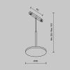 Трековый магнитный светильник Maytoni Plato TR123-2-15W3K-B