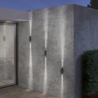 Уличный настенный светодиодный светильник Elektrostandard Blaze 35136/W серый