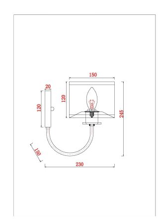 Бра Arte Lamp Attore A4092AP-1CC