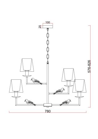 Подвесная люстра Freya Comfy FR5270PL-06W