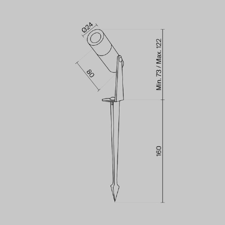 Ландшафтный светодиодный светильник Maytoni Outdoor Bern O050FL-L2GF3K