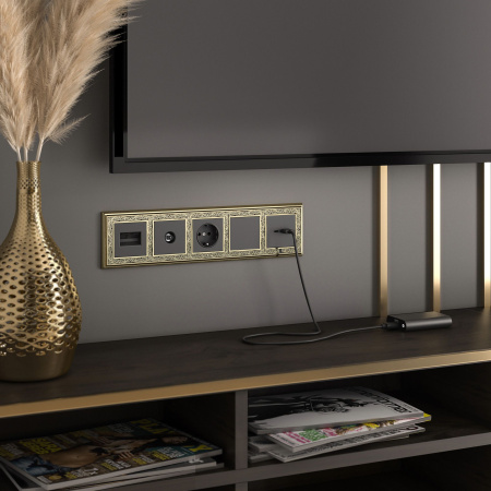 Декоративная заглушка черная матовая WL08-70-11 Werkel