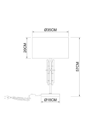 Настольная лампа Arte Lamp Taygeta A4097LT-1CC