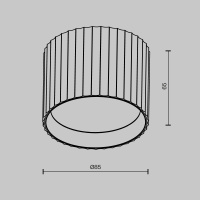 Потолочный светильник Maytoni Technical Calipso C106CL-GX53-B