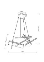 Подвесная люстра Maytoni Line MOD016PL-L80GK