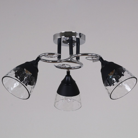 Потолочная люстра Reluce 70139-3.3-03 CR+BK