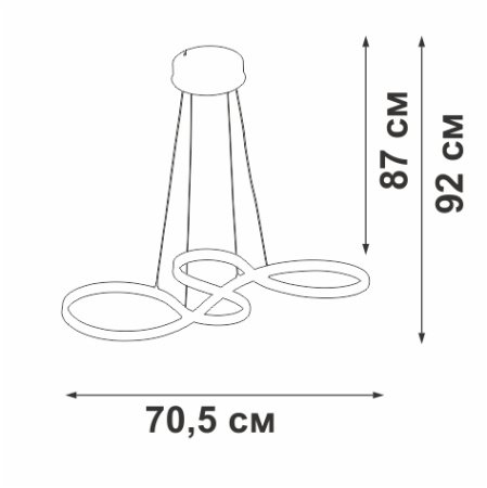 Подвесная люстра Vitaluce V3892-1/1S
