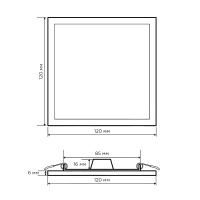 Встраиваемая светодиодная панель Apeyron 06-58
