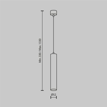 Подвесной светильник Maytoni Focus Led P072PL-L12W4K-BS