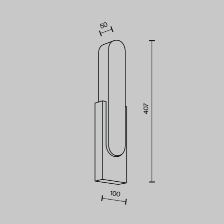 Настенный светильник Modestyle MS.104.400 BK