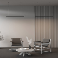 Линейный подвесной светильник Maytoni Technical 4000K 35x35 (Черный, 1 м) LL312012