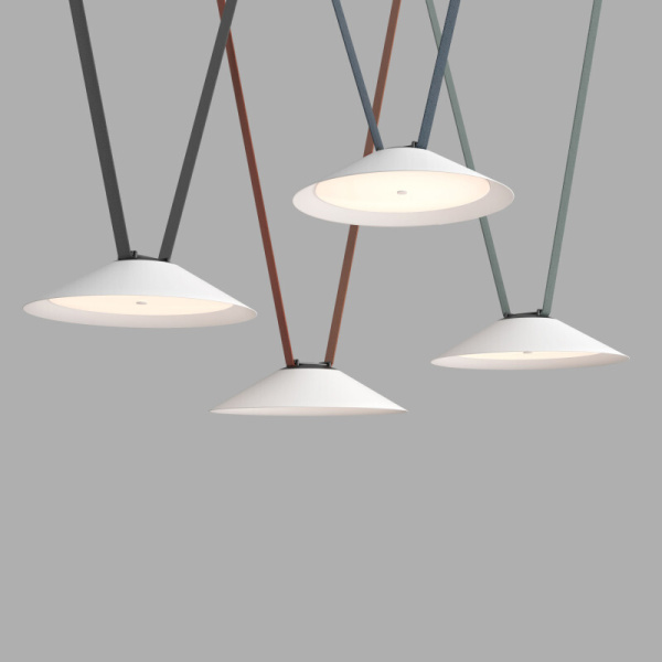 Трековый однофазный светильник Denkirs Belty flow DK5664-WH+BK