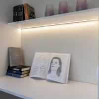 Встраиваемый алюминиевый профиль для светодиодной ленты Elektrostandard LL-2-ALP007 серый/белый