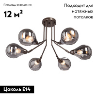 Потолочная люстра Vitaluce V4871-7/6PL