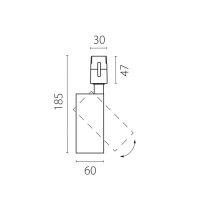 Трековый однофазный светильник Lightstar Due Hermes 210247