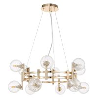 Подвесная люстра Crystal Lux LUXURY SP12 GOLD