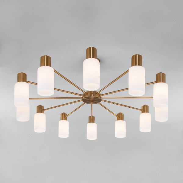 Люстра на штанге Eurosvet Vegga 70160/12 латунь Smart a057111