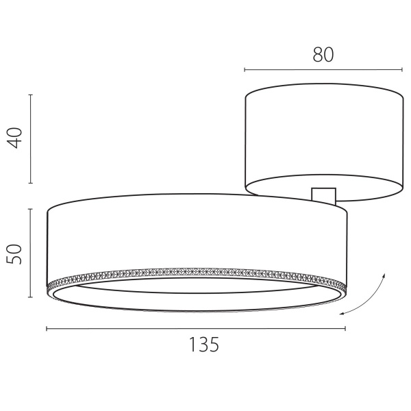 Накладной светильник Alta Pro Lightstar A5747SO