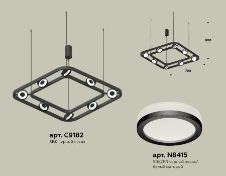 Подвесная люстра Ambrella Light Traditional (C9182, N8415) XB9182150